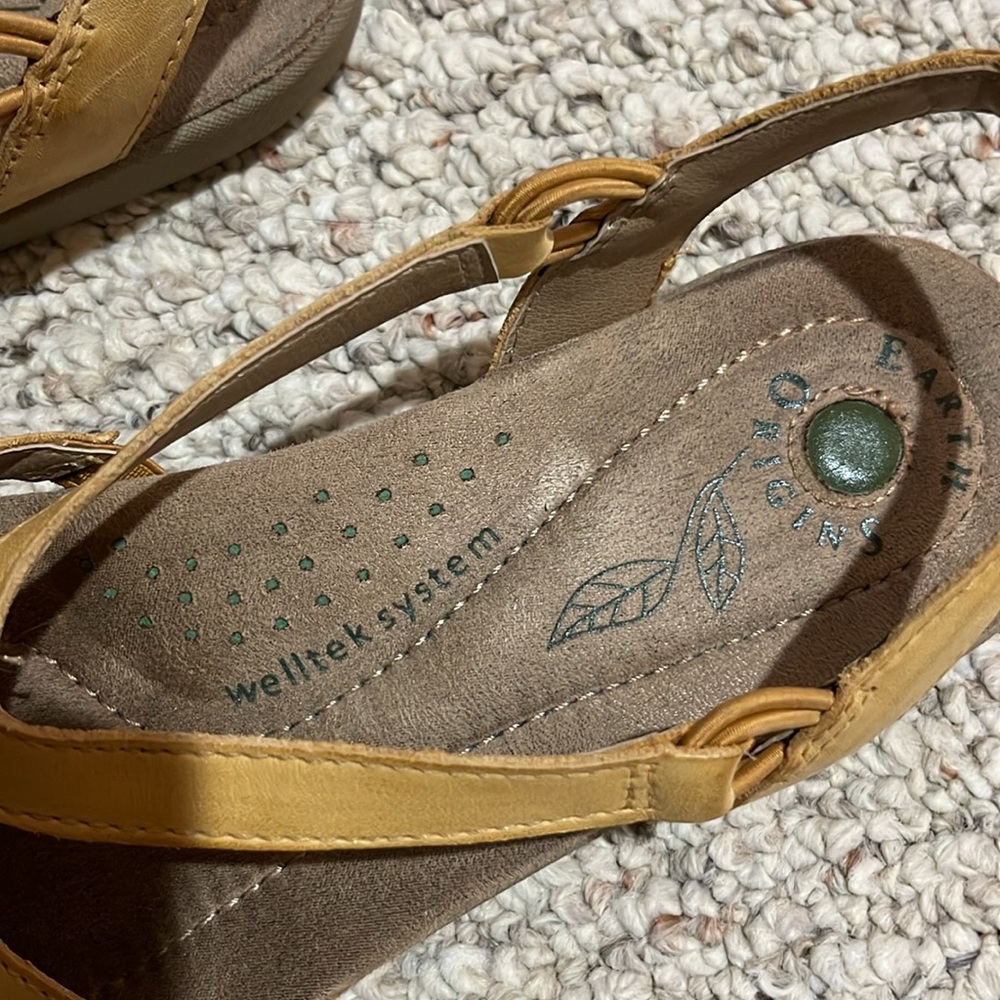 Earth Origins Berri Woven Casual Round Toe Slingback Sandals - Picture 7 of 7